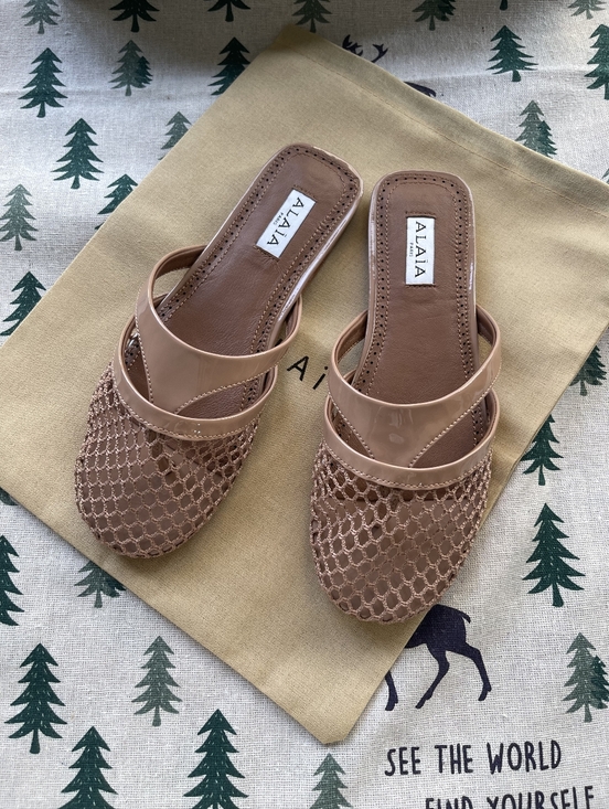 Alaia Shoes - Alaïa Wmns Fishnet Mule